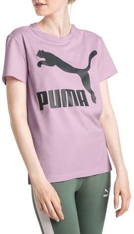 Tričko Puma Classics Logo Tee Winsome Orchid