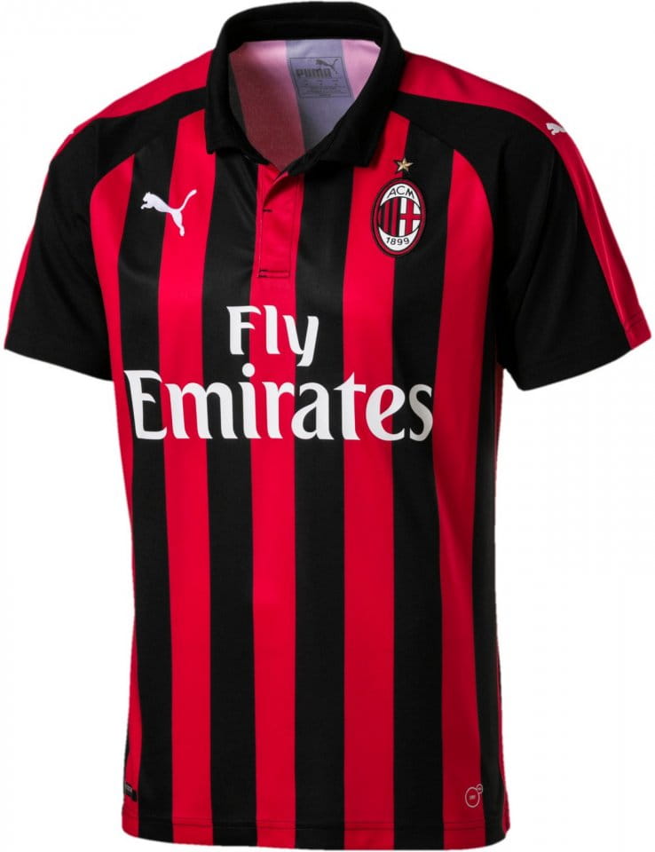 Dres Puma AC Milan HOME Shirt Replica SS with Spon 2018/19