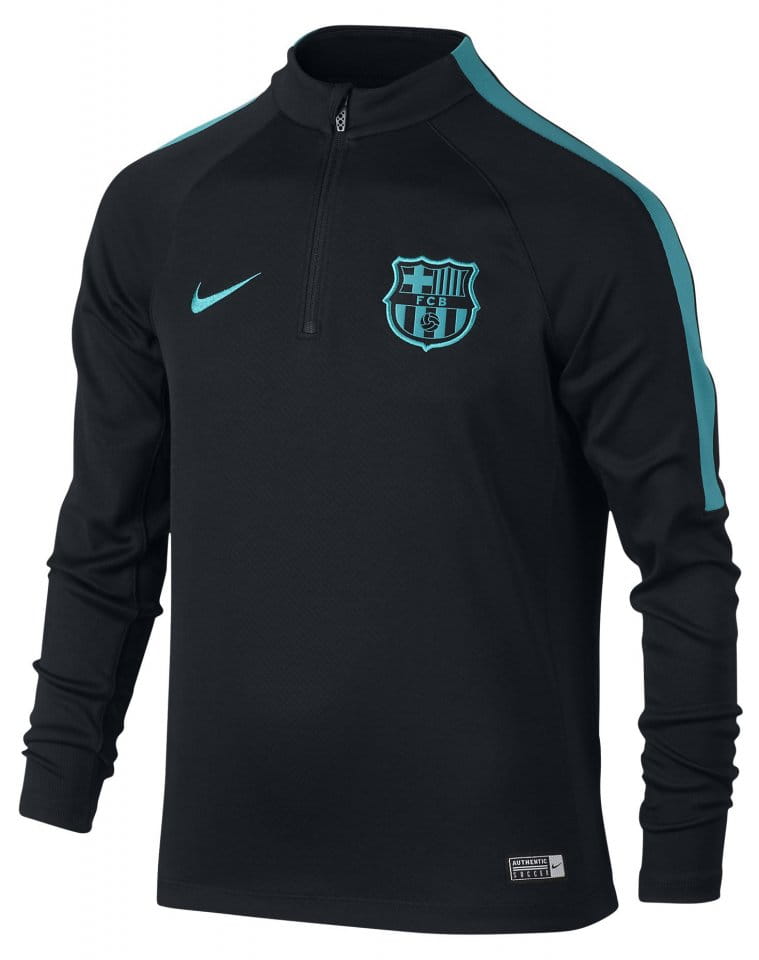 Tričko s dlhým rukávom Nike FCB Y DRIL TOP SQD