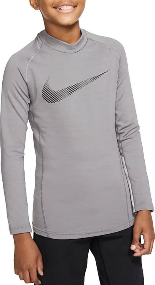 Tričko s dlhým rukávom Nike B NP LS THERMA MOCK GFX
