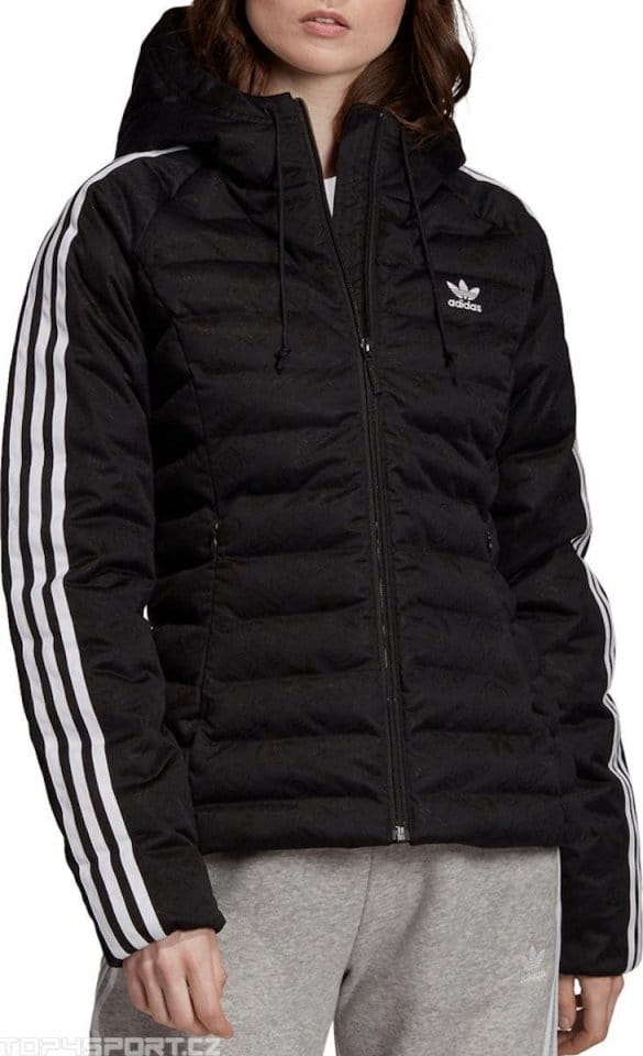 Bunda s kapucňou adidas Originals SLIM MONOGRAM JACKET