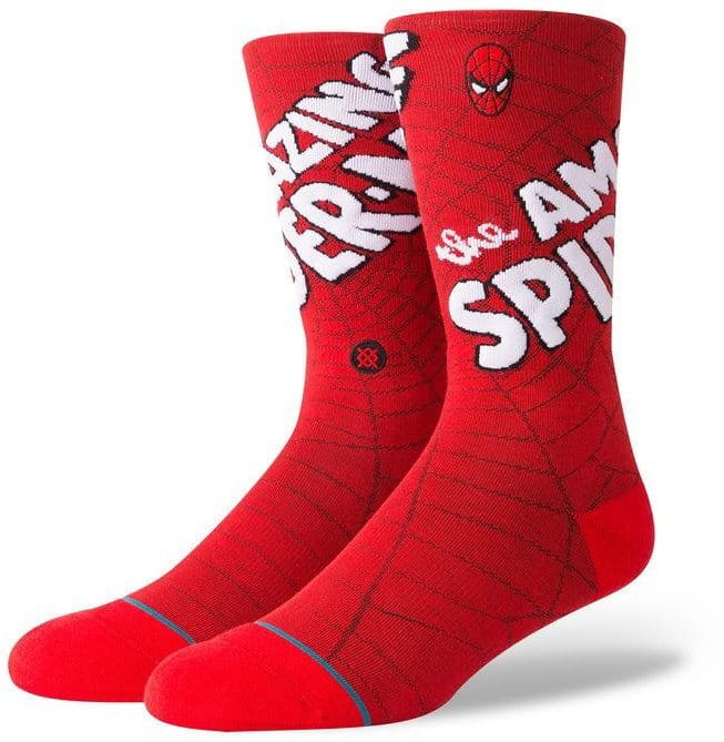 Ponožky STANCE AMAZING SPIDERMAN RED