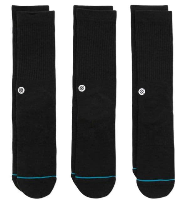 Ponožky stance uncommon solids icon socks 3er pack